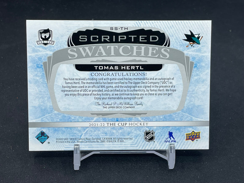2021 UPPER DECK THE CUP - SCRIPTED SWATCHES - T. HERTL - #SS-TH - #'D/35 - RELIC - AUTOGRAPH