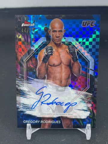 2024 TOPPS FINEST - BLUE CHECKERBOARD - G. RODRIGUES - #FA-GRS - #'D/75 - AUTOGRAPH