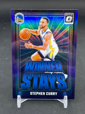 2024 PANINI DONRUSS OPTIC - PURPLE PRIZM - WINNER STAYS - S. CURRY - #3