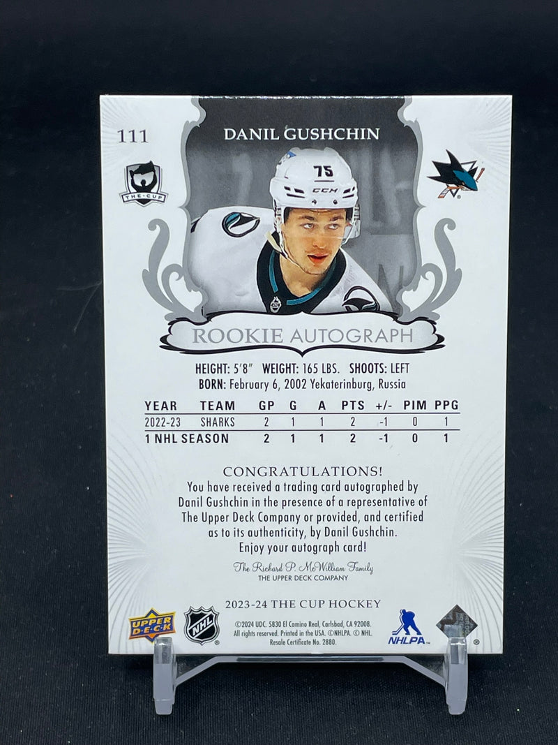 2023 UPPER DECK THE CUP - ROOKIE AUTOGRAPH - D. GUSHCHIN - #111 - #'D/36 - AUTOGRAPH - RC