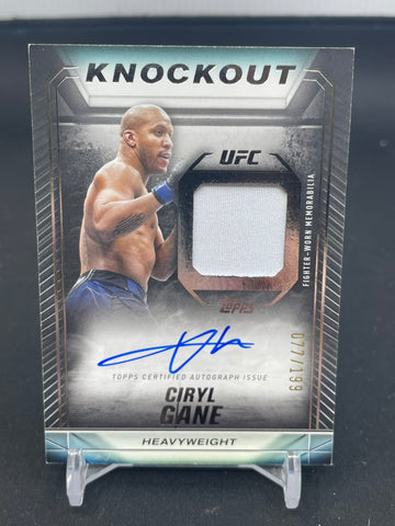 2024 TOPPS KNOCKOUT - C. GANE - #KAR-CGE - #'D/199 - RELIC - AUTOGRAPH