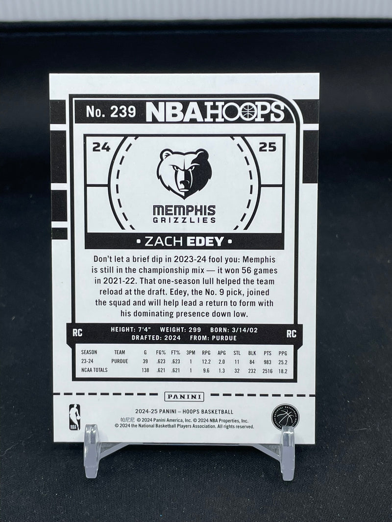 2024 PANINI HOOPS - TEAL EXPLOSION - Z. EDEY -