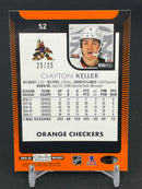 2021 UPPER DECK O-PEE-CHEE PLATINUM - ORANGE CHECKERS - C. KELLER - #52 - #'D/25
