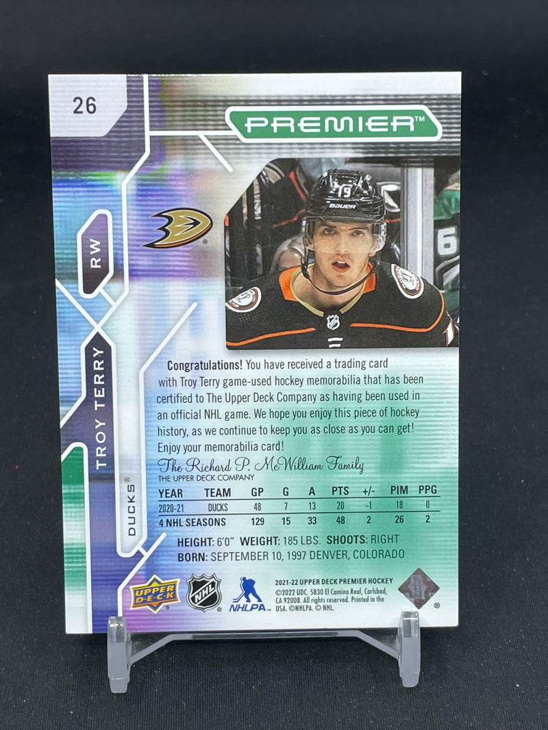 2021 UPPER DECK PREMIER - FIGHT STRAP - T. TERRY - #26 - #'D/5 - RELIC