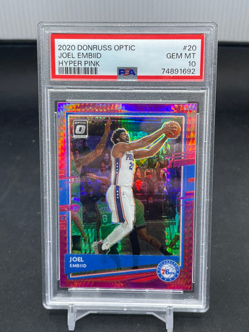 2020 PANINI DONRUSS OPTIC - HYPER PINK - J. EMBIID - #20 - PSA 10
