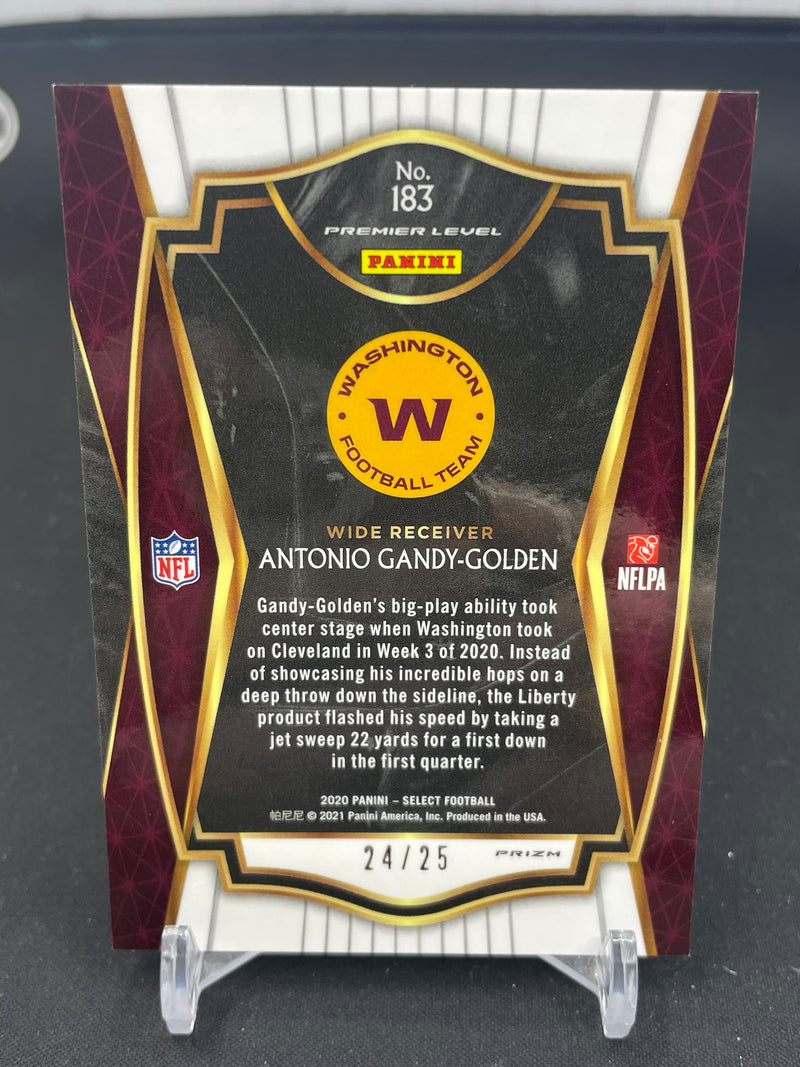 2020 PANINI SELECT - BLUE DISCO PRIZM - A. GANDY-GOLDEN - #183 - #'D/25 - RC