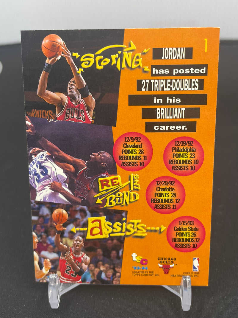 1993 TOPPS STADIUM CLUB - TRIPLE DOUBLE - M. JORDAN -