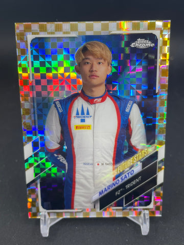 2021 TOPPS CHROME - GOLD CHECKER - FUTURE STARS - M. SATO - #77 - #'D/50