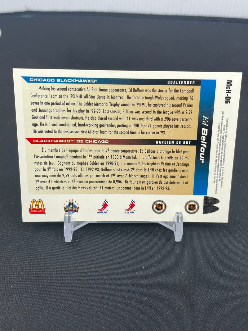 1993 UPPER DECK MCDONALDS - E. BELFOUR -