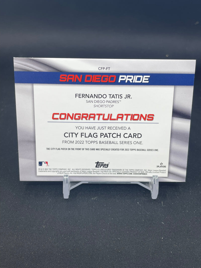 2022 TOPPS SERIES ONE - CITY FLAG PATCH - F. TATIS JR. -