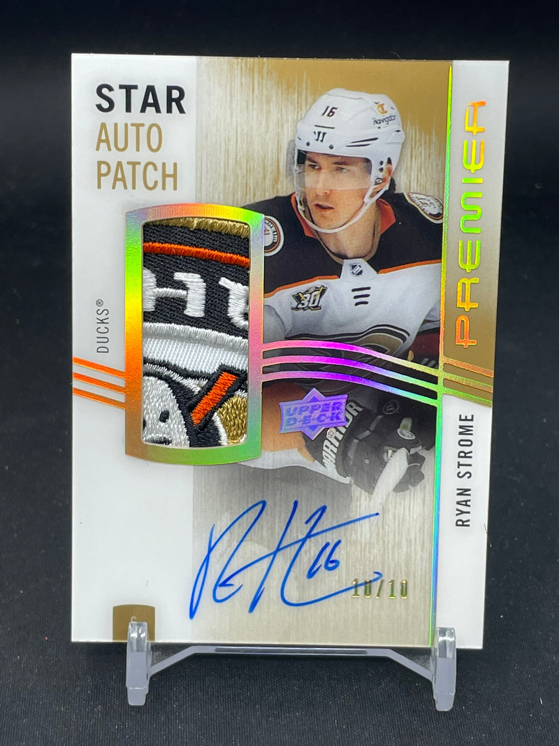 2023 UPPER DECK PREMIER - GOLD - STAR AUTO PATCH - R. STROME - #AV-RS - #'D/10 - RELIC - AUTOGRAPH