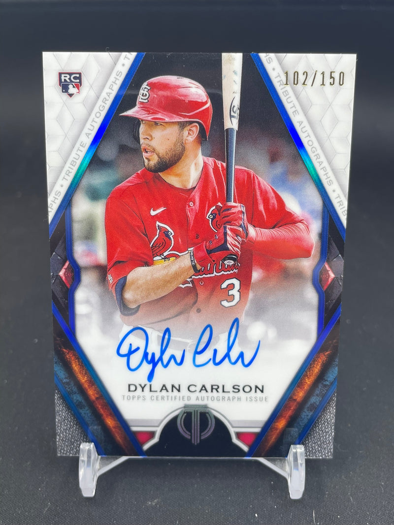 2021 TOPPS TRIBUTE - BLUE - D. CARLSON -