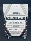 2021 TOPPS TRIBUTE - BLUE - D. CARLSON -