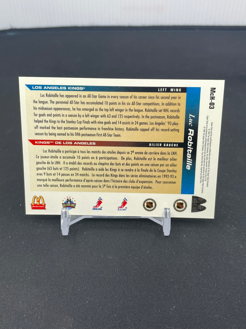 1993 UPPER DECK MCDONALDS - L. ROBITAILLE -