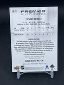 2024 UPPER DECK PREMIER - GOLD - ROOKIE AUTO PATCH - Z. BOLDUC - #AR-ZGB - #'D/65 - RELIC - AUTOGRAPH - RC