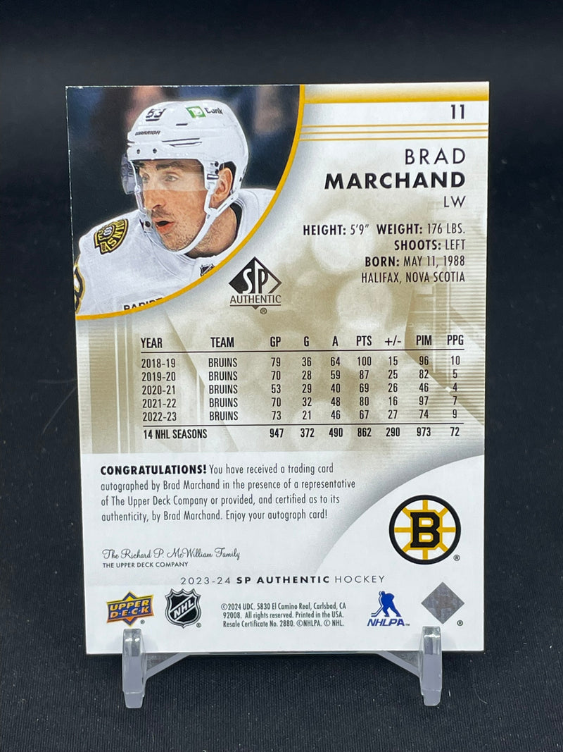 2023 UPPER DECK SP AUTHENTIC - GOLD - LIMITED AUTO - B. MARCHAND -