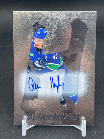2024 UPPER DECK METAL UNIVERSE SKYBOX - ALPHABETICAL - Q. HUGHES - #A-8 - AUTOGRAPH