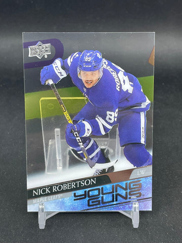 2020 UPPER DECK SERIES ONE - CLEAR CUT - YOUNG GUNS - N. ROBERTSON - #237 - RC