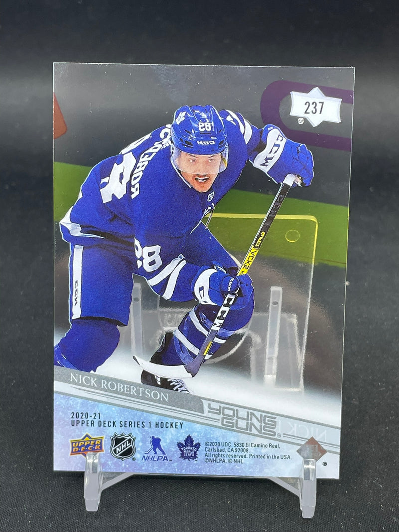 2020 UPPER DECK SERIES ONE - CLEAR CUT - YOUNG GUNS - N. ROBERTSON -