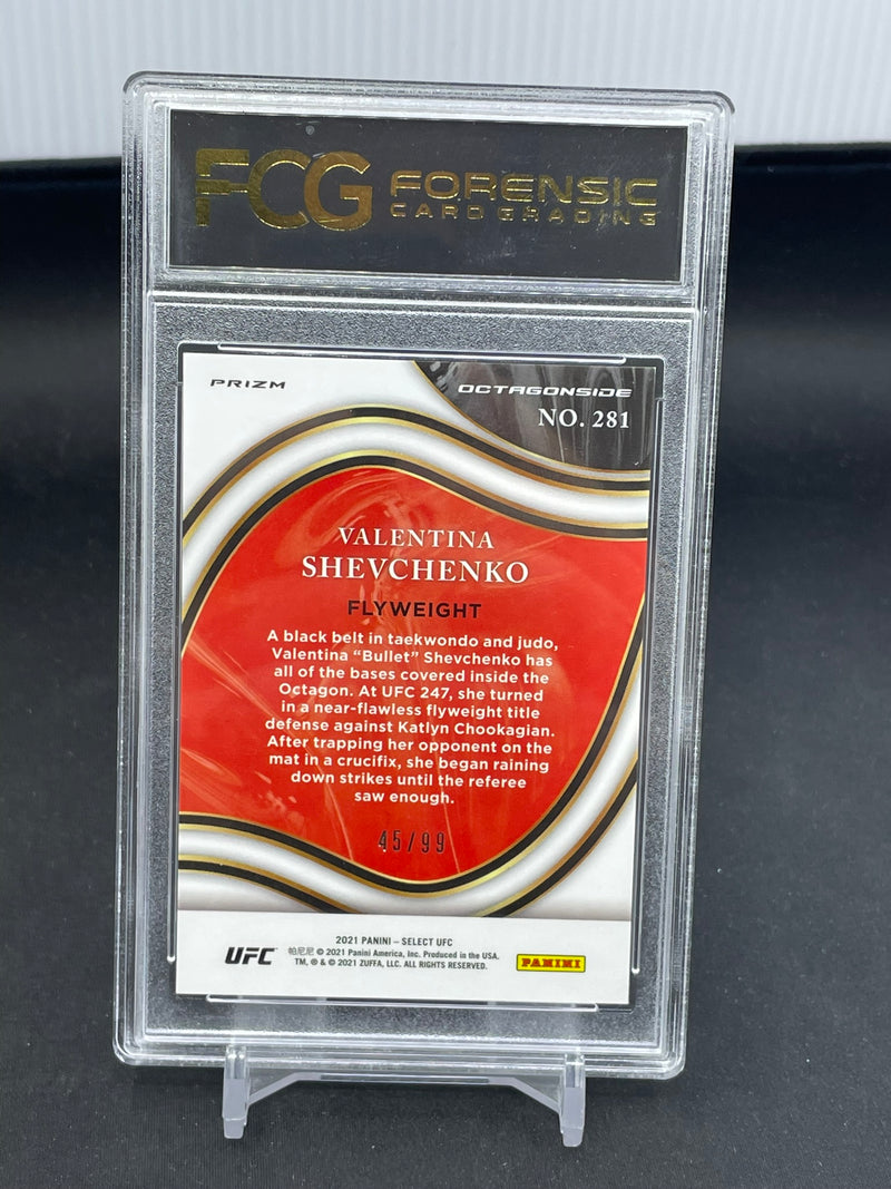 2021 PANINI SELECT - PRIZM BLUE DISCO - V. SCHEVCHENKO - #281 - #'D/99 - FCG 9.5