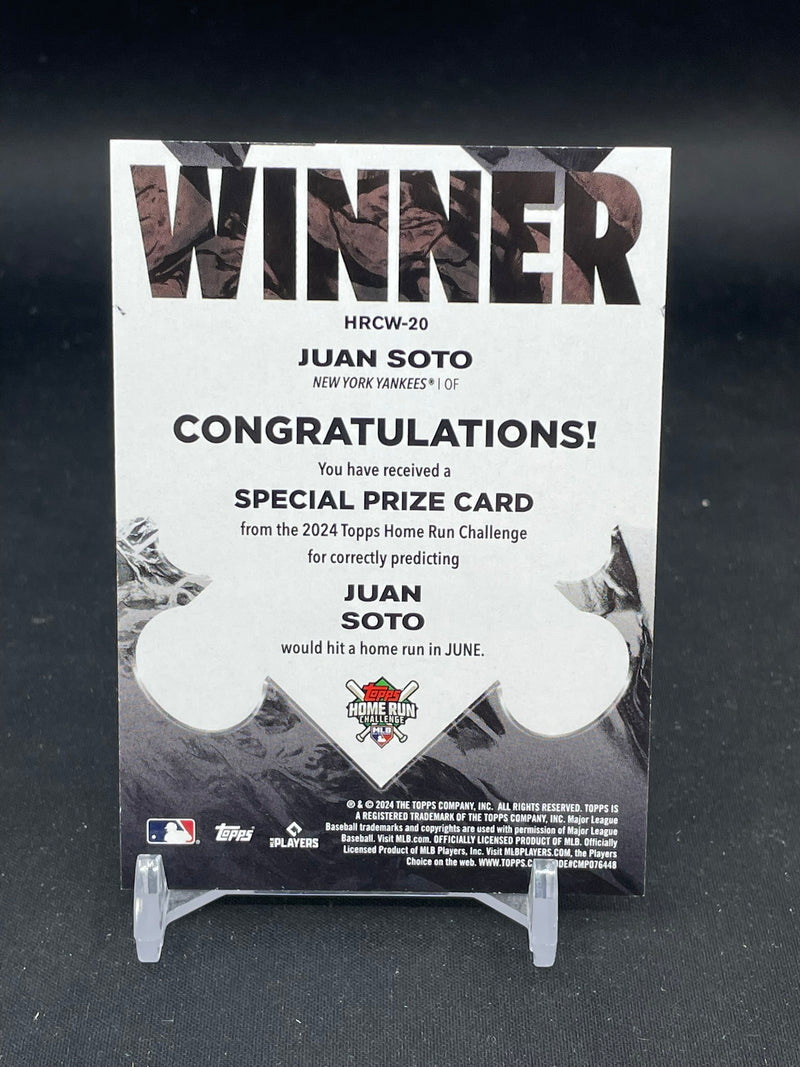 2024 TOPPS HOME RUN CHALLENGE - J. SOTO - #HRCW-20 - #'D/397