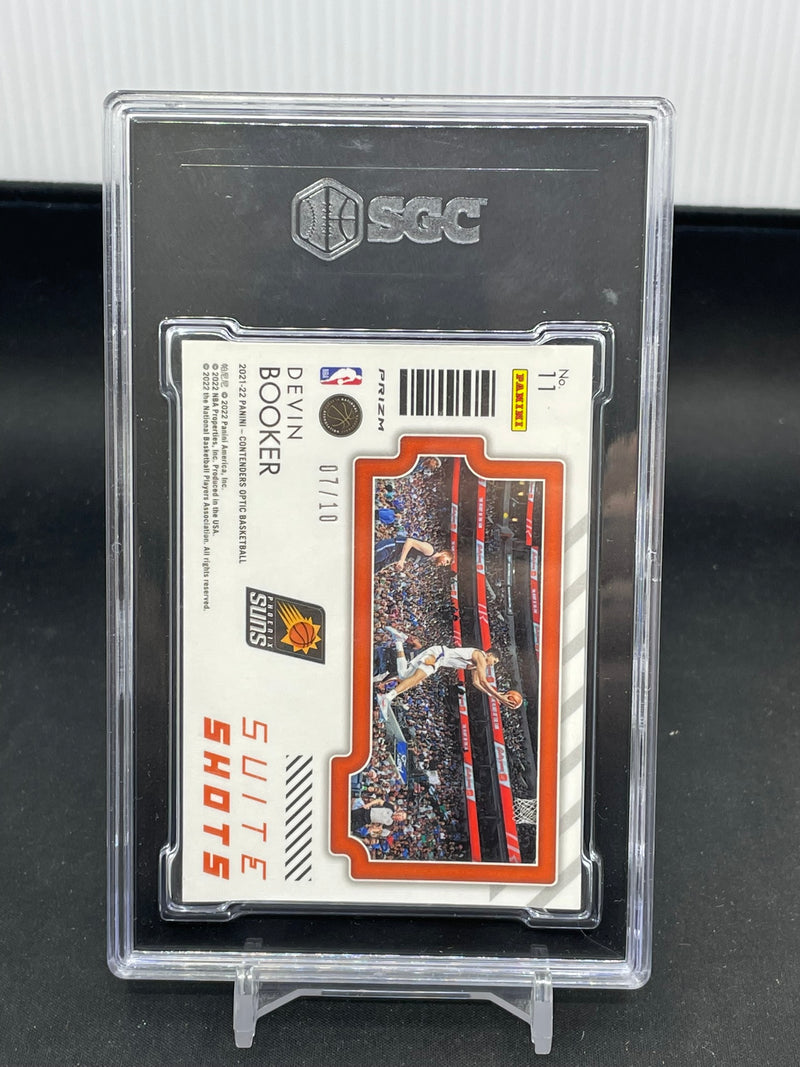 2021 PANINI CONTENDERS OPTIC - GOLD PRIZM - SUITE SHOTS - D. BOOKER - #11 - #'D/10 - SGC 10