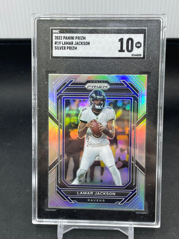 2022 PANINI PRIZM - SILVER PRIZM - L. JACKSON - #19 - SGC 10
