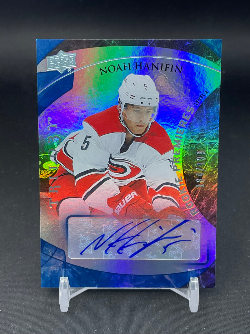 2015 UPPER DECK TRILOGY - ROOKIE PREMIERES - N. HANIFIN - #147 - #'D/199 - AUTOGRAPH - RC