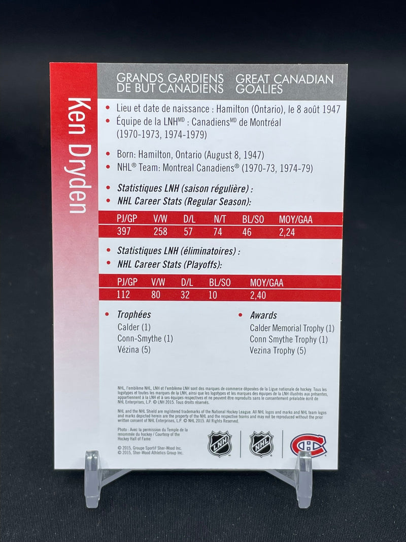 2015 CANADA POST - STAMP CARD - K. DRYDEN