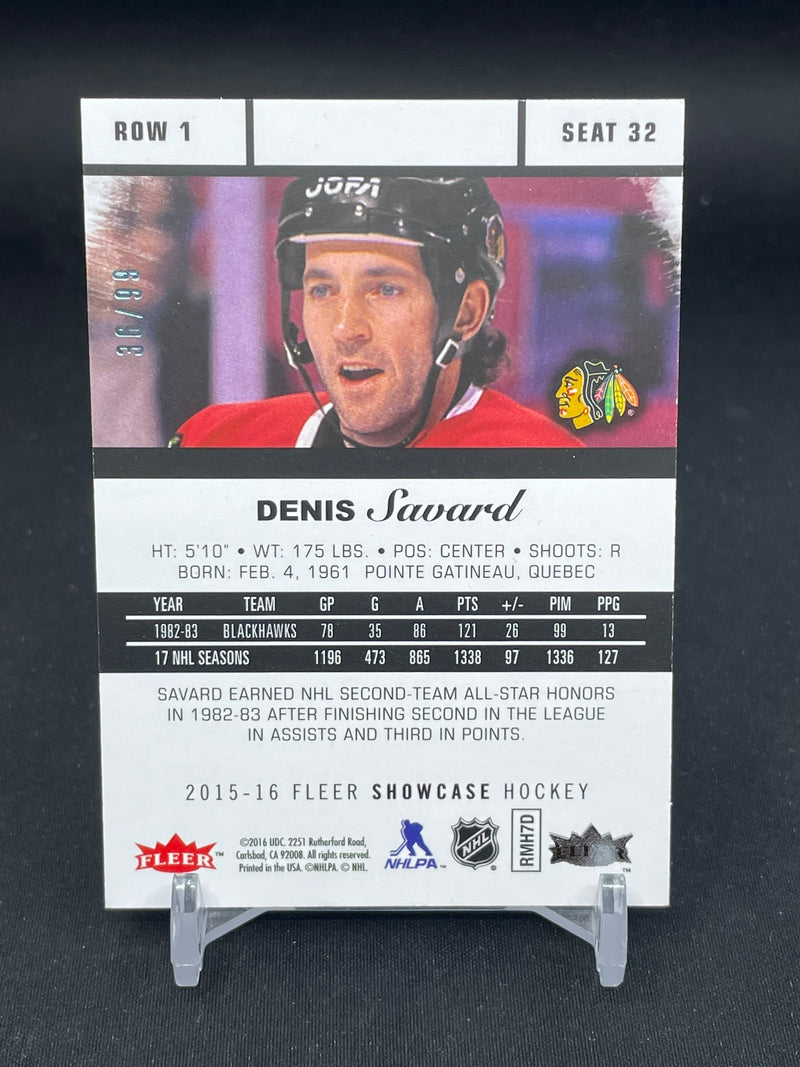 2015 FLEER SHOWCASE - BLUE ICE - D. SAVARD - #32 - #'D/99