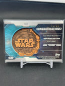 2021 TOPPS CHROME STAR WARS LEGACY - SHIP MEDALLION CARD - JESS TESTOR PAVA - #SM-JPX - #'D/99
