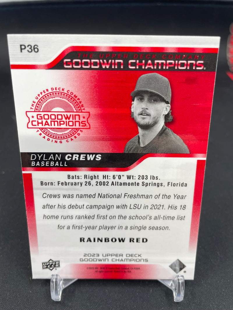 2023 UPPER DECK GOODWIN CHAMPIONS - RED RAINBOW - D. CREWS -