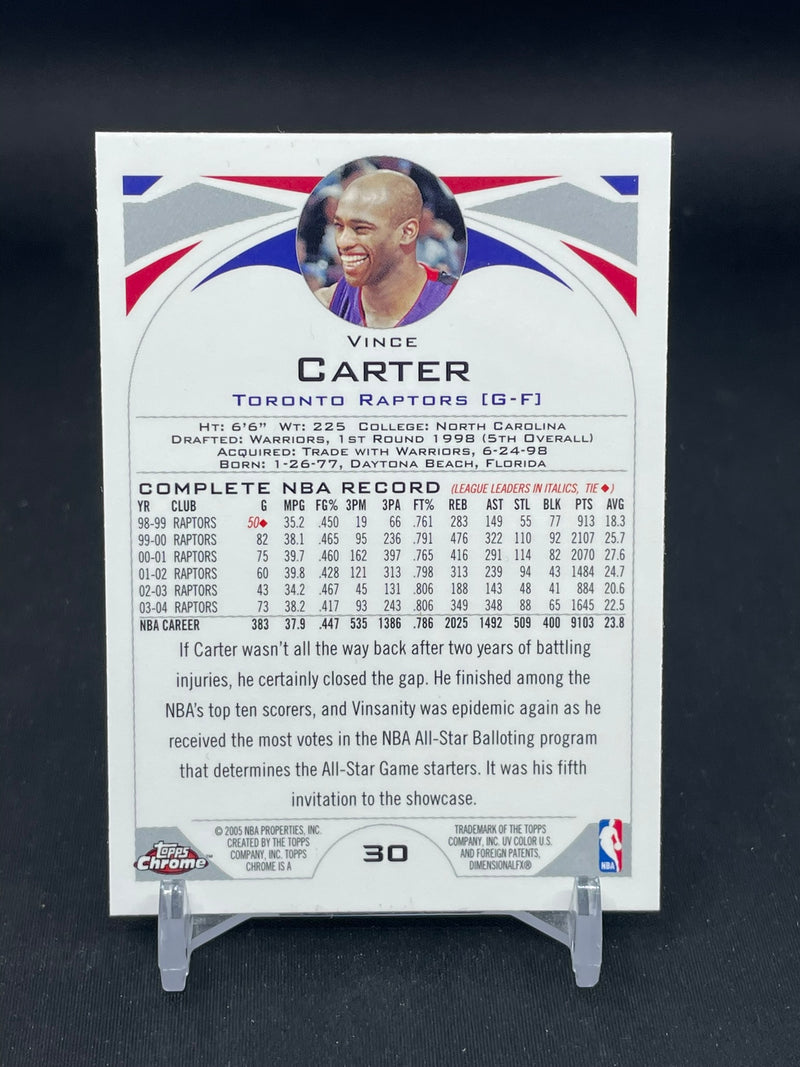 2004 TOPPS CHROME - V. CARTER -
