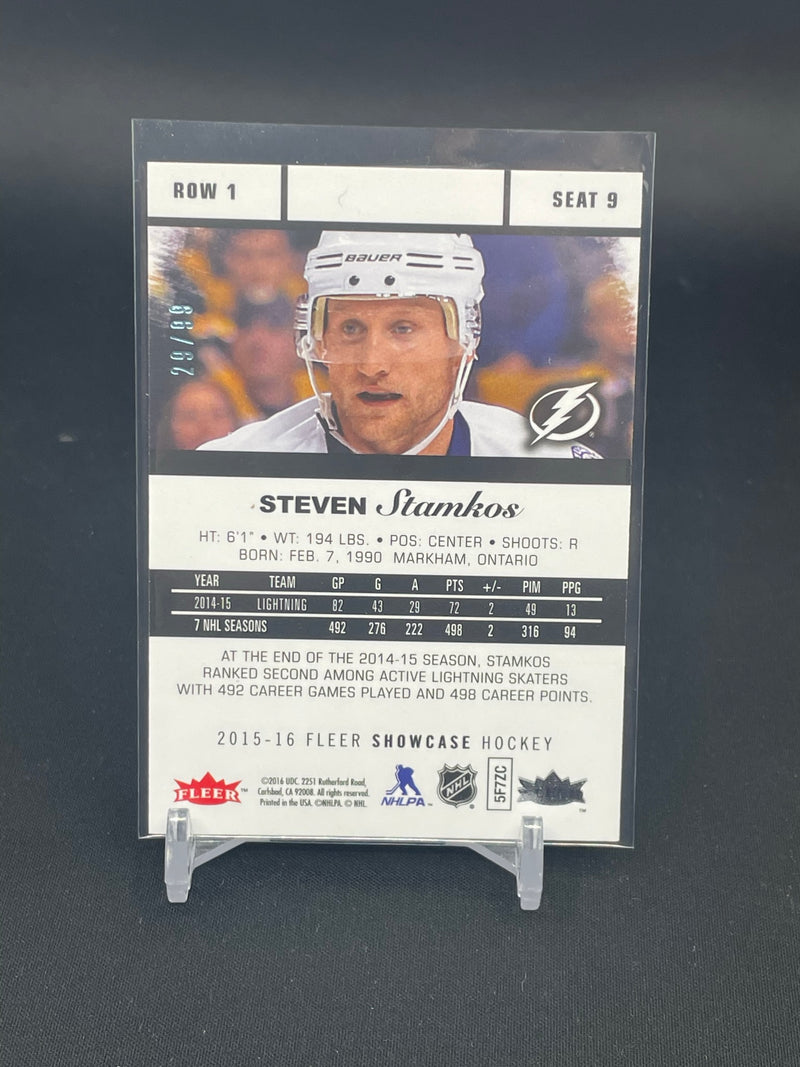 2015 FLEER SHOWCASE - BLUE ICE - S. STAMKOS - #9 - #'D/99