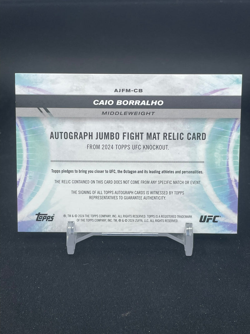 2024 TOPPS UFC KNOCKOUT - JUMBO FIGHT MAT - C. BORRALHO - #AJFM-CB - #'D/199 - RELIC - AUTOGRAPH