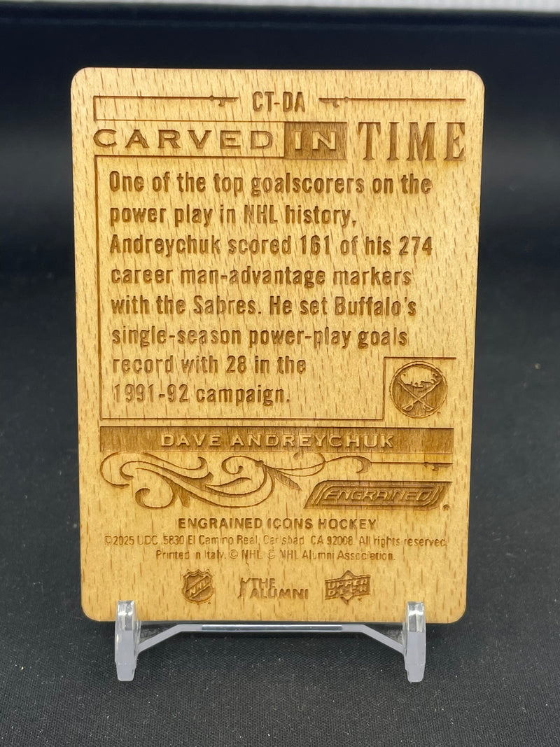 2024 UPPER DECK ENGRAINED ICONS - CARVED IN TIME - D. ANREYCHUK -