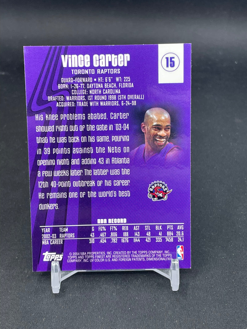 2004 TOPPS FINEST - V. CARTER -
