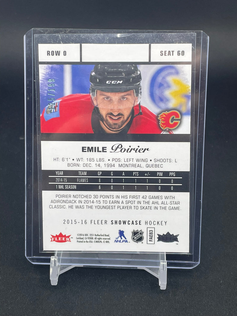 2015 FLEER SHOWCASE - BLUE ICE ROOKIES - E. POIRIER - #60 - #'D/199