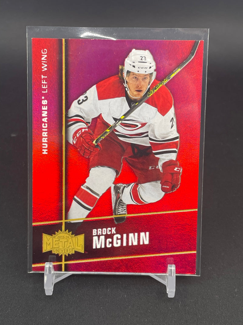 2015 FLEER SHOWCASE - RED PRECIOUS METAL GEMS - B. MCGINN - #MU-29 - #'D/150