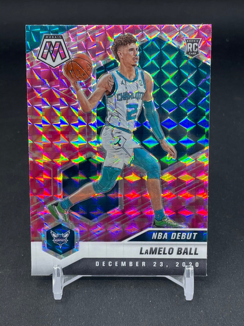 2020 PANINI MOSAIC - PINK CAMO MOSAIC - NBA DEBUT - L. BALL -
