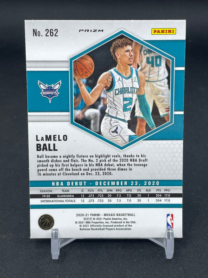 2020 PANINI MOSAIC - PINK CAMO MOSAIC - NBA DEBUT - L. BALL -