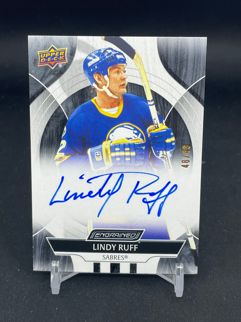 2024 UPPER DECK ENGRAINED ICONS - EBONY - L. RUFF - #CA-LI - #'D/49 - AUTOGRAPH