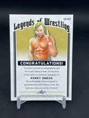 2018 LEAF - LEGENDS OF WRESTLING - GREEN - KENNY OMEGA - #LW-KO2 - #'D/15 - AUTOGRAPH
