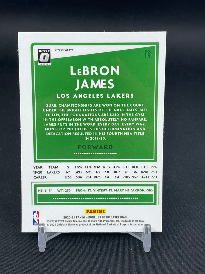2020 PANINI DONRUSS OPTIC - BLUE VELOCITY - L. JAMES -
