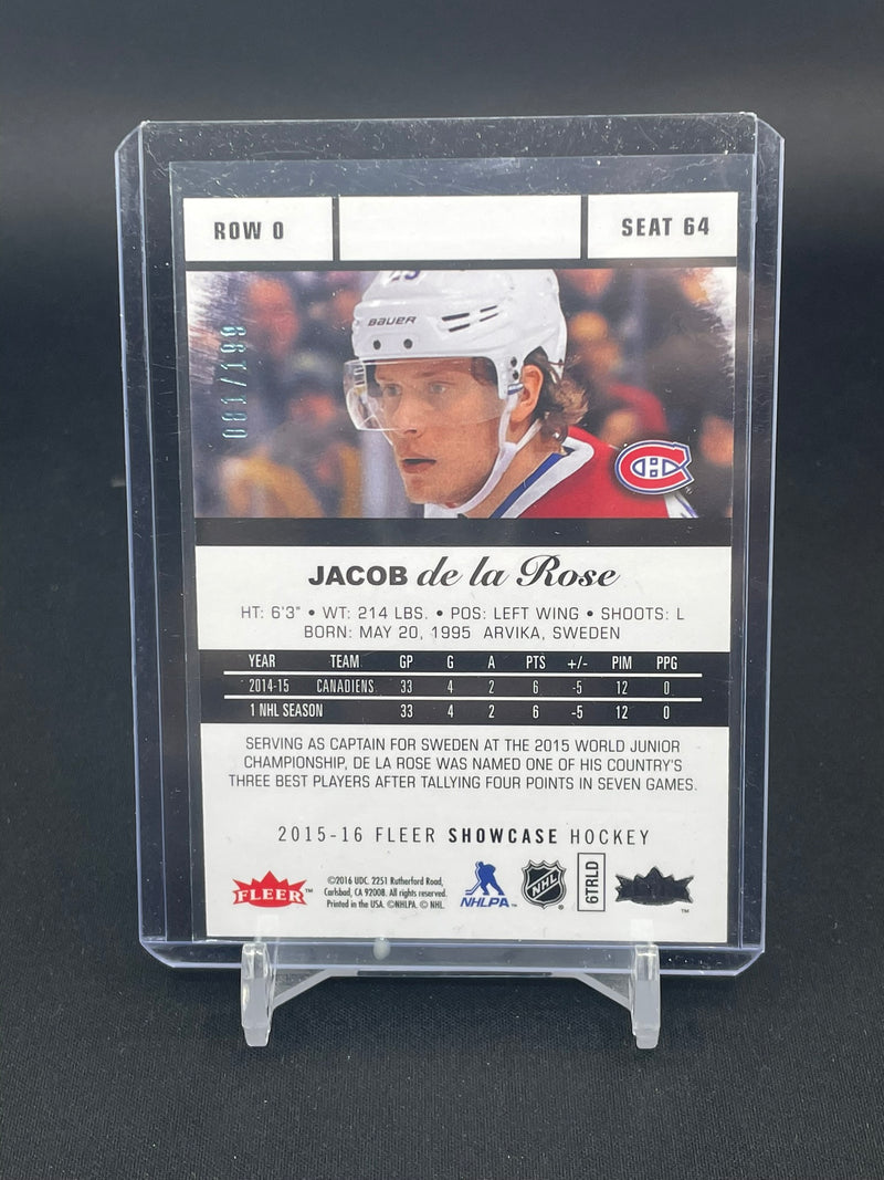 2015 FLEER SHOWCASE - BLUE ICE - ROOKIES - #64 - #'D/199 - RC