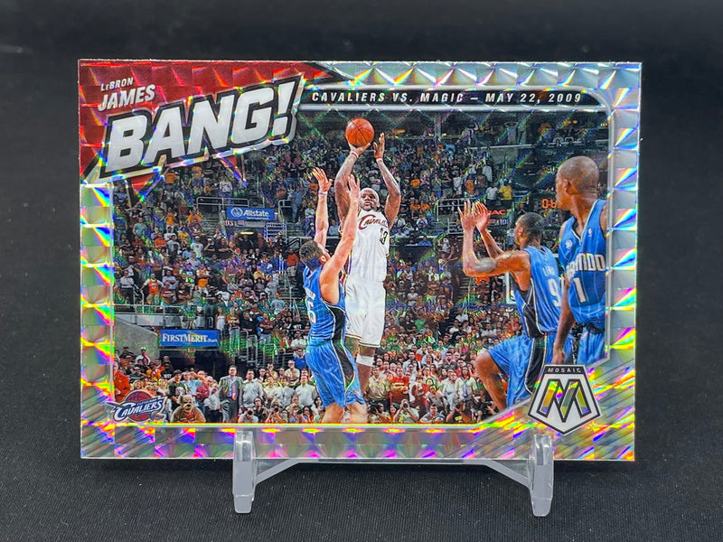 2020 PANINI MOSAIC - SILVER MOSAIC - BANG! - L. JAMES -