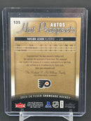 2015 FLEER SHOWCASE - HOT PROSPECTS AUTOS - T. LEIER - #135 - #'D/299 - AUTOGRAPH - RC