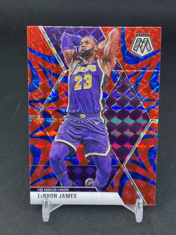 2019 PANINI MOSAIC - RED/BLUE REACTIVE - L. JAMES - #8