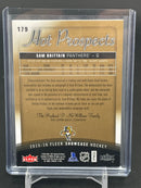 2015 FLEER SHOWCASE - HOT PROSPECTS ROOKIE AUTO PATCH - S. BRITTAIN - #179 - #'D/499 - AUTOGRAPH - RELIC - RC