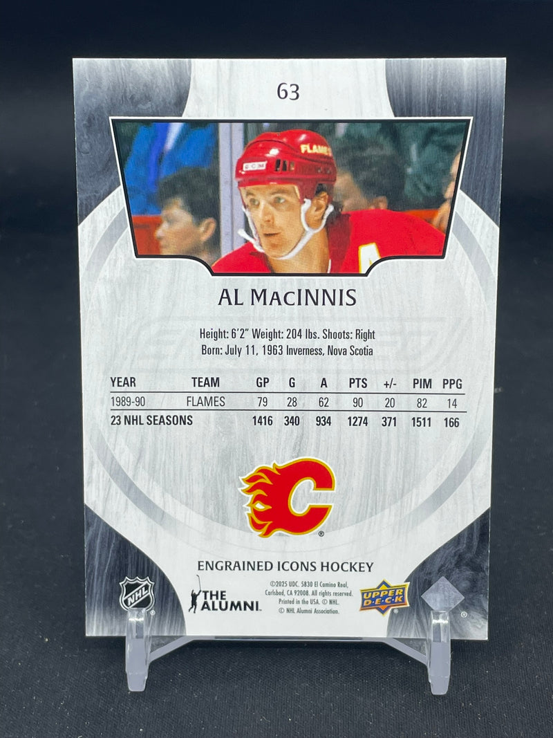 2024 UPPER DECK ENGRAINED ICONS - EBONY - A. MACINNIS - #63 - #'D/199